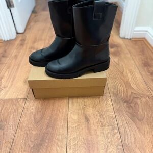 H&M Black Combat Boots for Women